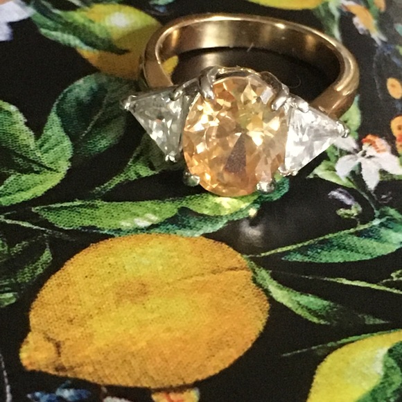 ❤️CZ GEMSTONE GOLD GORGEOUS RING ENGAGEMENT BIRTHSTONE SIZE 4 - Picture 8 of 16